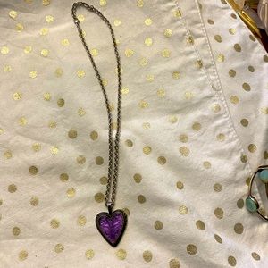 Purple Heart necklace